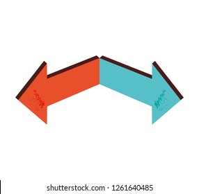 set of arrows in different directions
