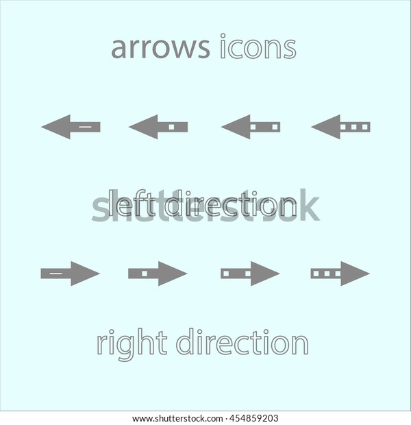 A set of arrows, the direction indicators. Vector
arrow icons