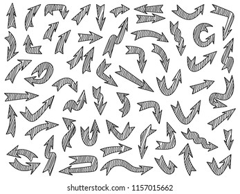 set of arrows doodle