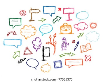 Set of arrows and frames for your design