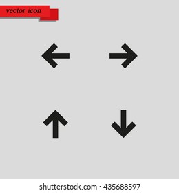 Set of arrows icon.