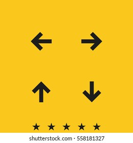 Set of arrows icon.
