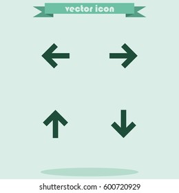 Set of arrows icon.