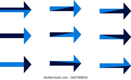 Set of arrows icon isolated on white background. Simple illustration for your design, website, logo, business infographic, app, UI.  Eps 10 vector illustration.
