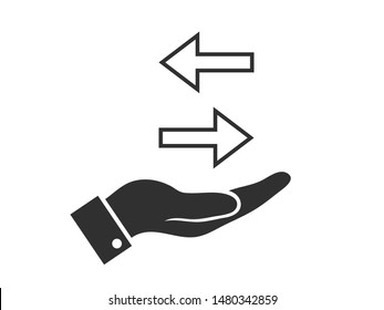 Set Arrows icon, vector illustration EPS10