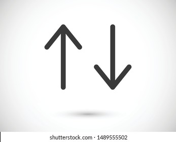 Set Arrows icon, vector illustration EPS10