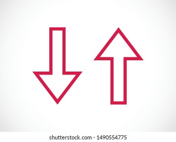 Set Arrows icon, vector illustration EPS10
