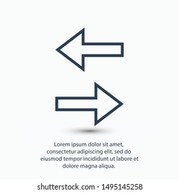 Set Arrows icon, vector illustration EPS10