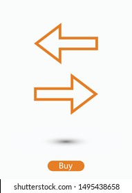 Set Arrows icon, vector illustration EPS10
