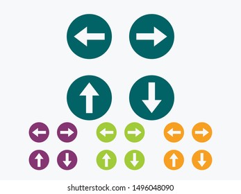 Set Arrows icon, vector illustration EPS10