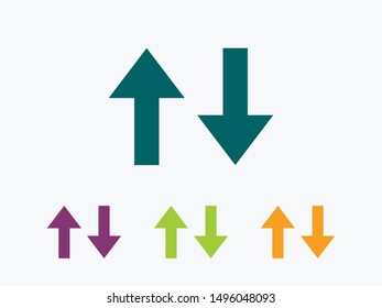 Set Arrows icon, vector illustration EPS10