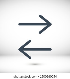 Set Arrows icon, vector illustration EPS10