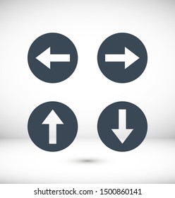 Set Arrows icon, vector illustration EPS10