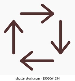 Set Arrows icon, vector illustration EPS10