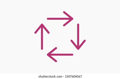 Set Arrows icon, vector illustration EPS10