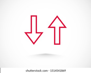 Set Arrows icon, vector illustration EPS10