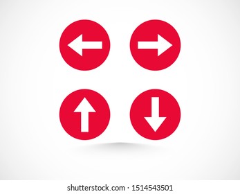 Set Arrows icon, vector illustration EPS10