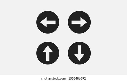 Set Arrows icon, vector illustration EPS10