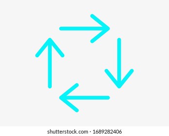 Set Arrows icon, vector illustration EPS10