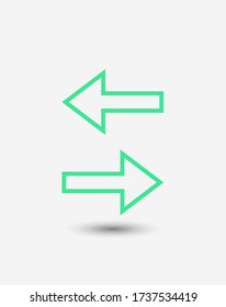 Set Arrows icon, vector illustration EPS10