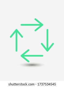 Set Arrows icon, vector illustration EPS10