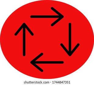 Set Arrows icon, vector illustration EPS10