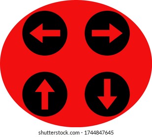 Set Arrows icon, vector illustration EPS10