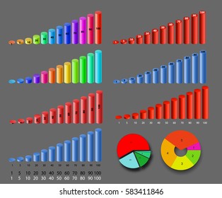 Set of arrows info-graphic tools. Set of arrows.