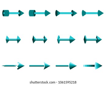 set of arrows for infographics
