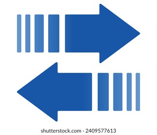 set of arrows. Isolated arrow icon on white background