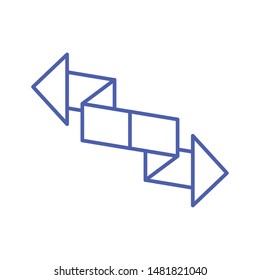 set of arrows isolated icon