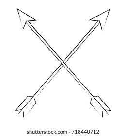 set arrows isolated icon