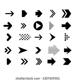 set arrows mark flat style symbol