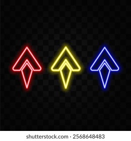 Set of arrows to mark in realistic style.