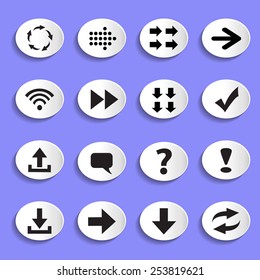 Set of Arrows on Buttons
