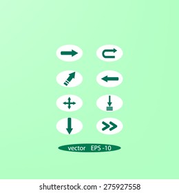 Set of Arrows on Buttons