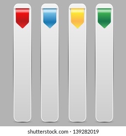 set of arrows on a gray background