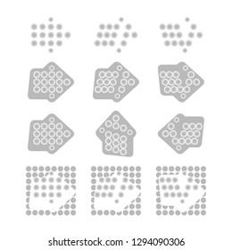 A set of arrows on white background. Vector - Vector Graphics