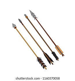 set of arrows for an onion