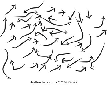 Un conjunto de flechas sin fisuras de diseño de patrón de Vector en blanco y negro con una ilustración de dibujos animados de un hombre con el pelo junto a un león y una silueta de pájaro volador con alas en la naturaleza