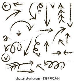 Set of arrows, symbols, hand-drawn.