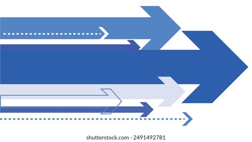 Conjunto de flechas de varias Formas, material de Vector.