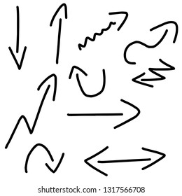 Set of arrows. Vector arrows