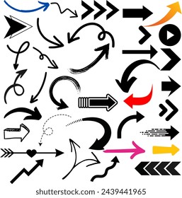 Set of arrows, vector arrows icon set, symbol vector 