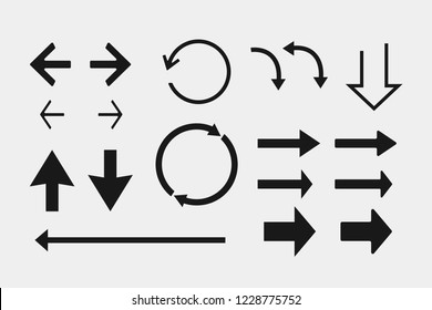 Set of arrows vector illustration