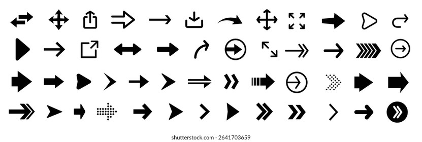 Set of arrows vector illustration