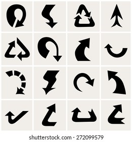 Set of arrows. Vector illustration