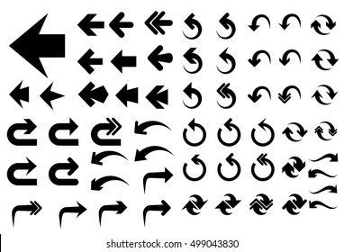 Set of arrows vector illustration