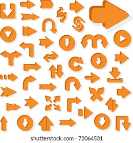 Set of arrows. Vector illustration.