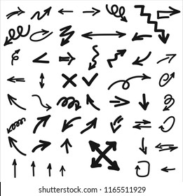 A set of arrows for websites